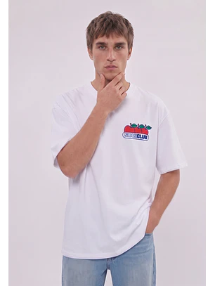 Polera Hombre Manzana Blanco Sioux