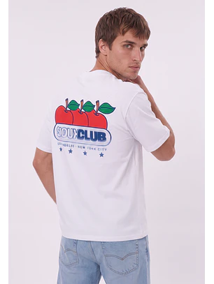 Polera Hombre Manzana Blanco Sioux
