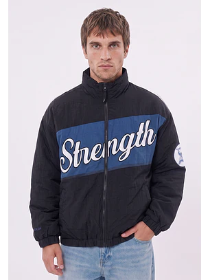Chaqueta Hombre Acolchada College Negro Sioux
