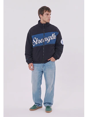 Chaqueta Hombre Acolchada College Negro Sioux
