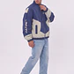 Chaqueta Hombre Retro Bordados Azul Sioux - Miniatura 2