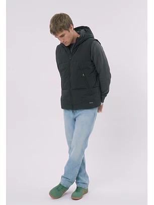 Parka Hombre Sin Mangas Negro Sioux