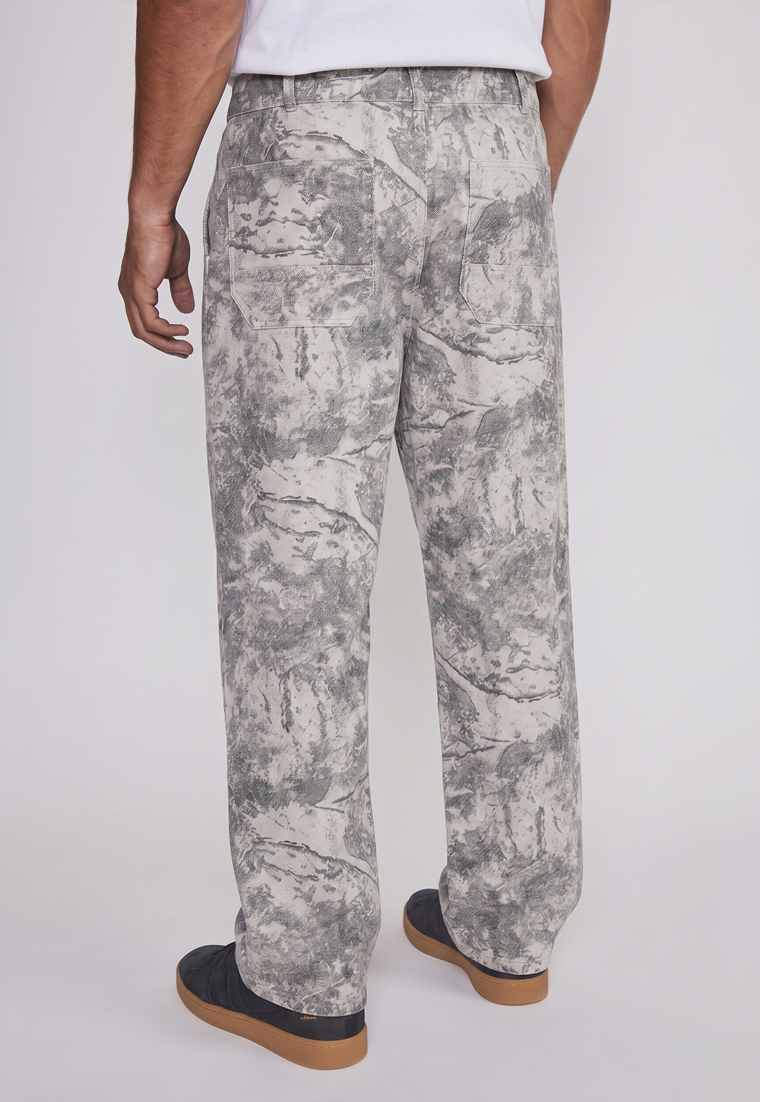 Pantalón Hombre Carpintero Camuflado Blanco 3