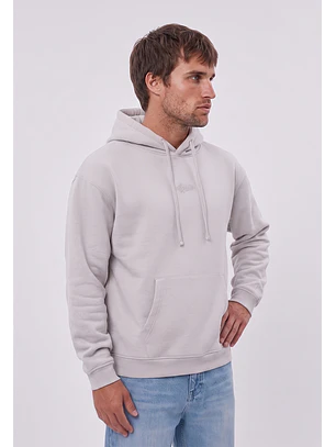 Polerón Hombre Gorro Básico Gris Sioux