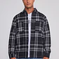 Sobrecamisa Hombre Escocesa Negro Sioux - Miniatura 1