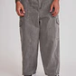 Pantalón Hombre Baggy Cargo Gris Sioux - Miniatura 1