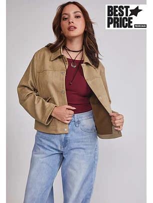 Chaqueta Mujer Bolsillos Delanteros Verde Sioux