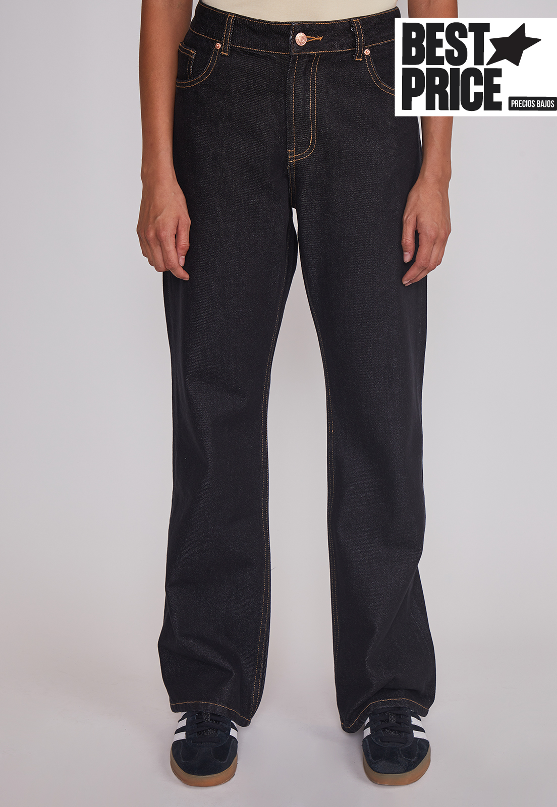 Jeans Mujer Raw Oscuro Azul Sioux 1