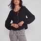 Blusa Mujer Boho Tachas Negro Sioux - Miniatura 1