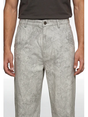 Pantalón Hombre Relaxed Camuflado Gris