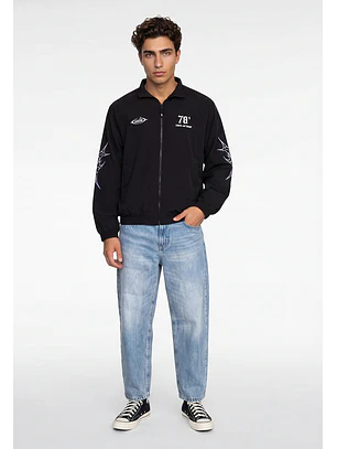 Chaqueta Hombre Bordados Death Negro