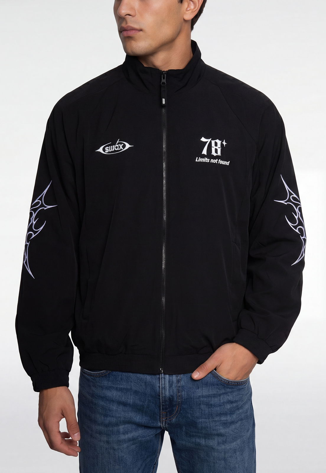 Chaqueta Hombre Bordados Death Negro 3