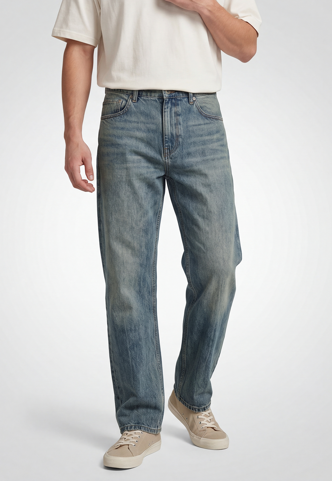 Jeans Hombre Loose Fit Proceso Celeste 1