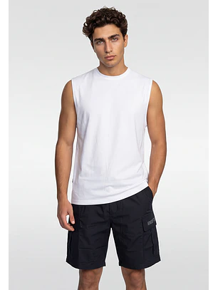 Sudadera Hombre Musculosa Oversize Blanco