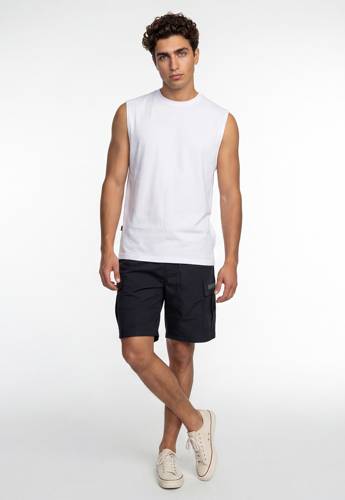 Sudadera Hombre Musculosa Oversize Blanco 2