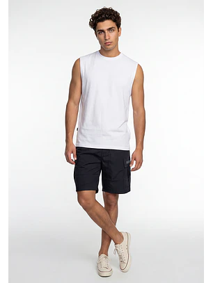 Sudadera Hombre Musculosa Oversize Blanco