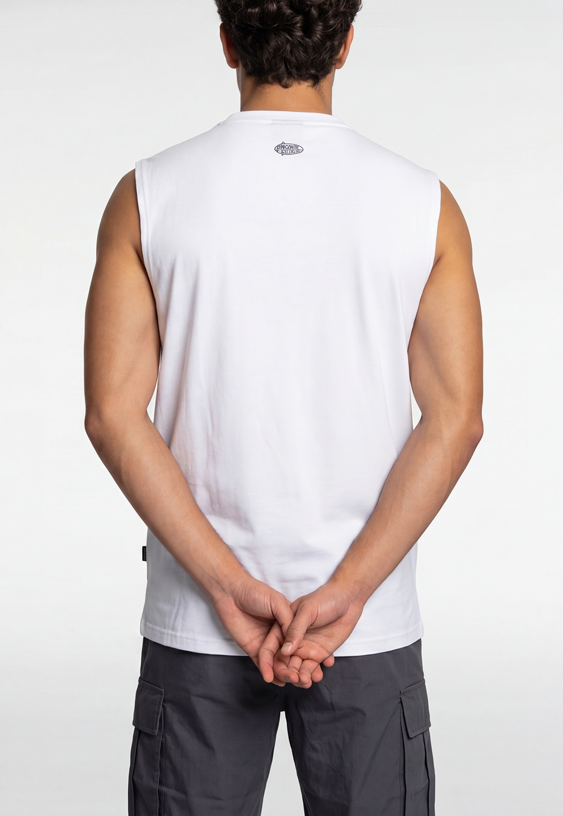 Sudadera Hombre Musculosa Oversize Blanco 4