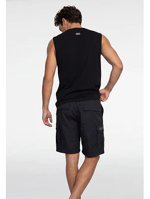 Sudadera Hombre Musculosa Oversize Negro