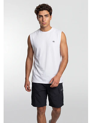 Sudadera Hombre Training Print Oversize Blanco