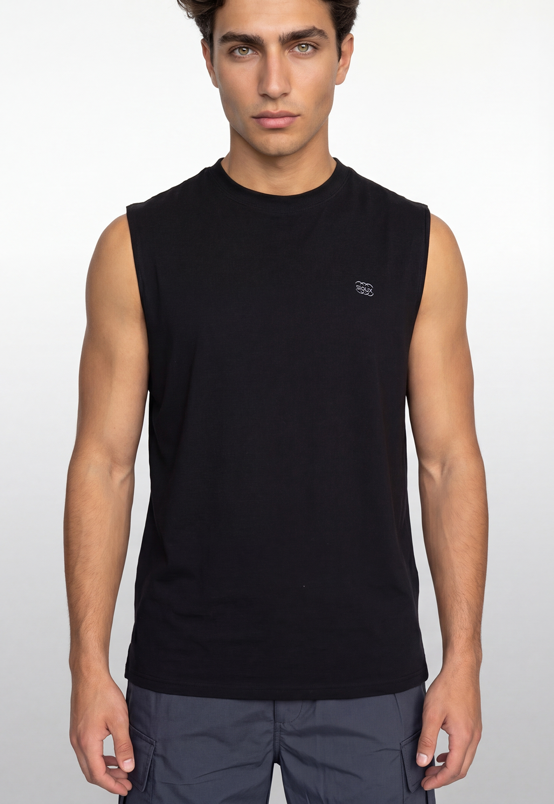 Sudadera Hombre Training Print Oversize Negro 3