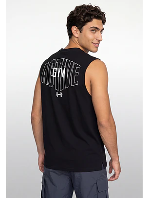 Sudadera Hombre Print Oversize Negro Training