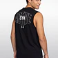 Sudadera Hombre Training Print Oversize Negro - Miniatura 4