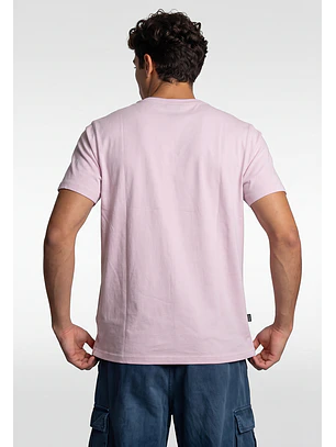 Polera Hombre Basic Logo Rosado