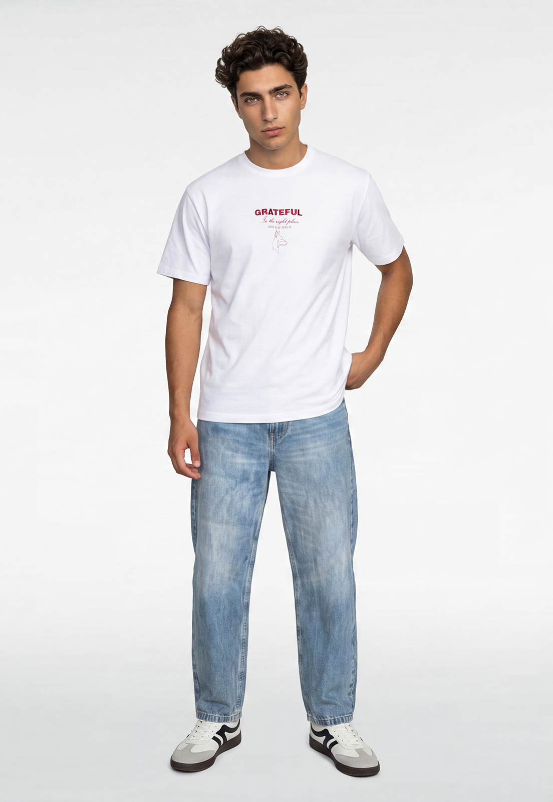 Polera Hombre Flock Dog Blanco 2