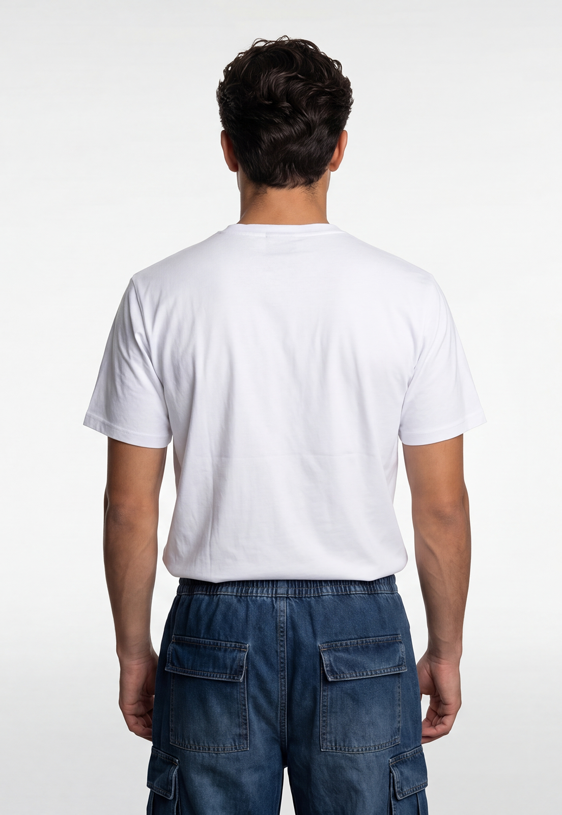 Polera Hombre Frase Bordado Blanco 4
