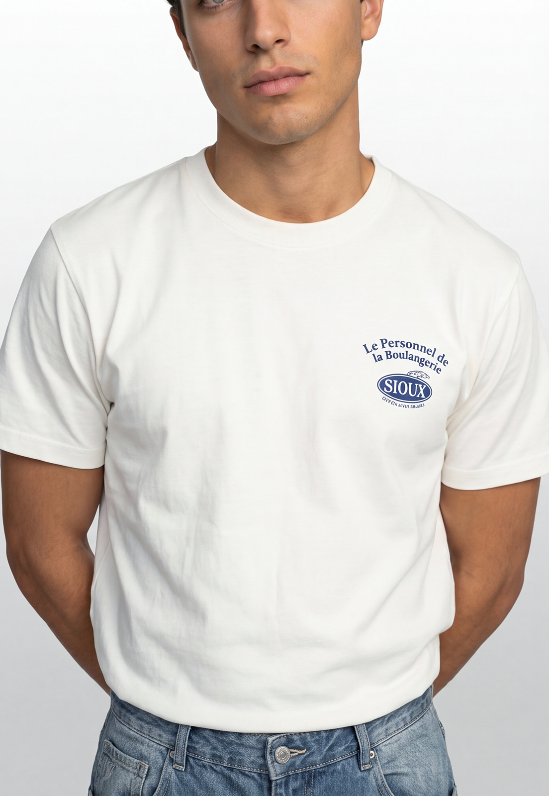 Polera Hombre Croissant Blanco 3