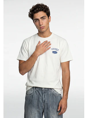 Polera Hombre Croissant Blanco