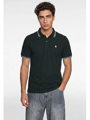 Polera Hombre Piqué Verde