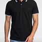 Polera Hombre Piqué Negro - Miniatura 3