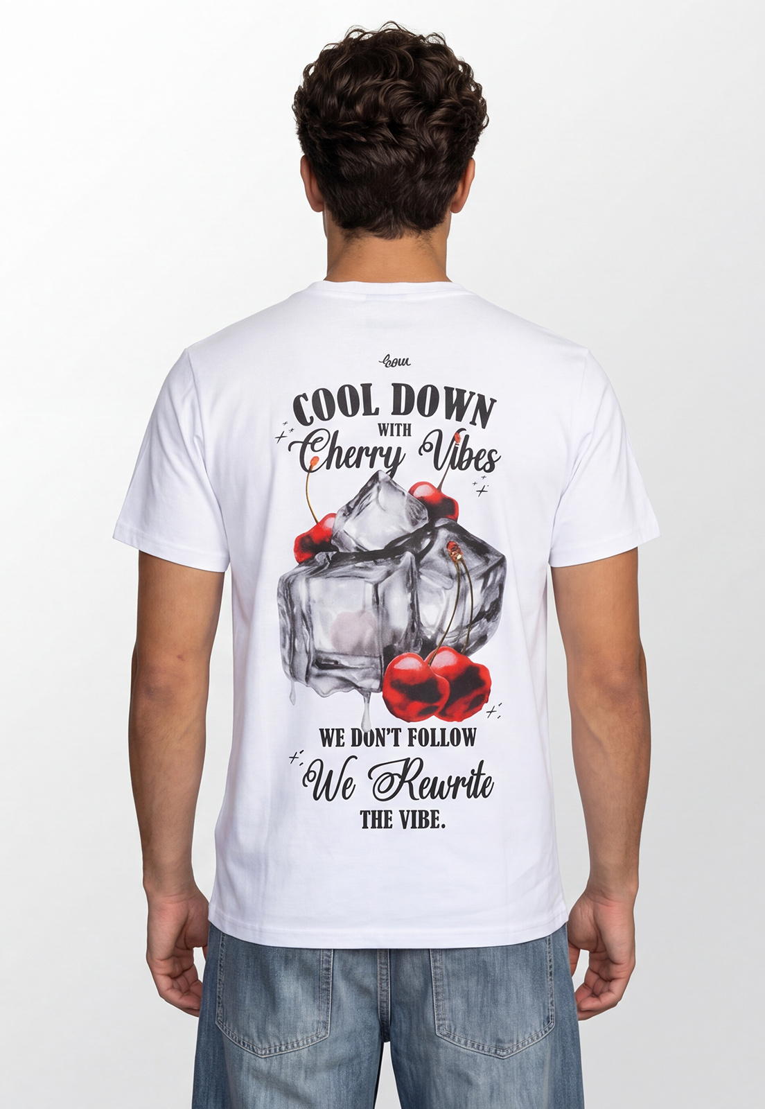 Polera Hombre Hielos Guindas Blanco 4