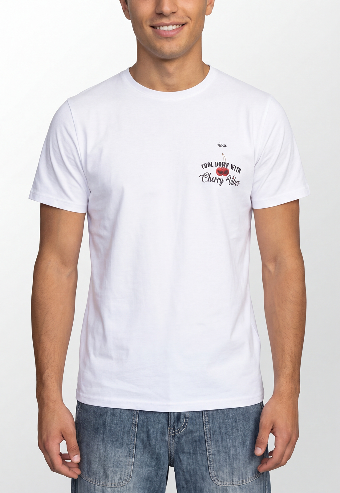 Polera Hombre Hielos Guindas Blanco 3