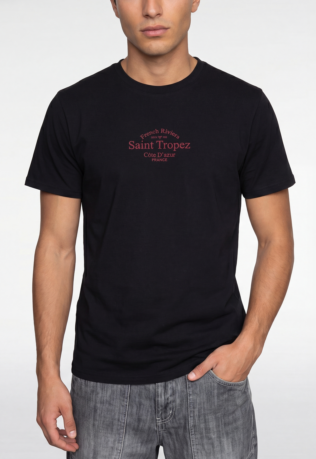 Polera Hombre Saint Tropez Negro 3