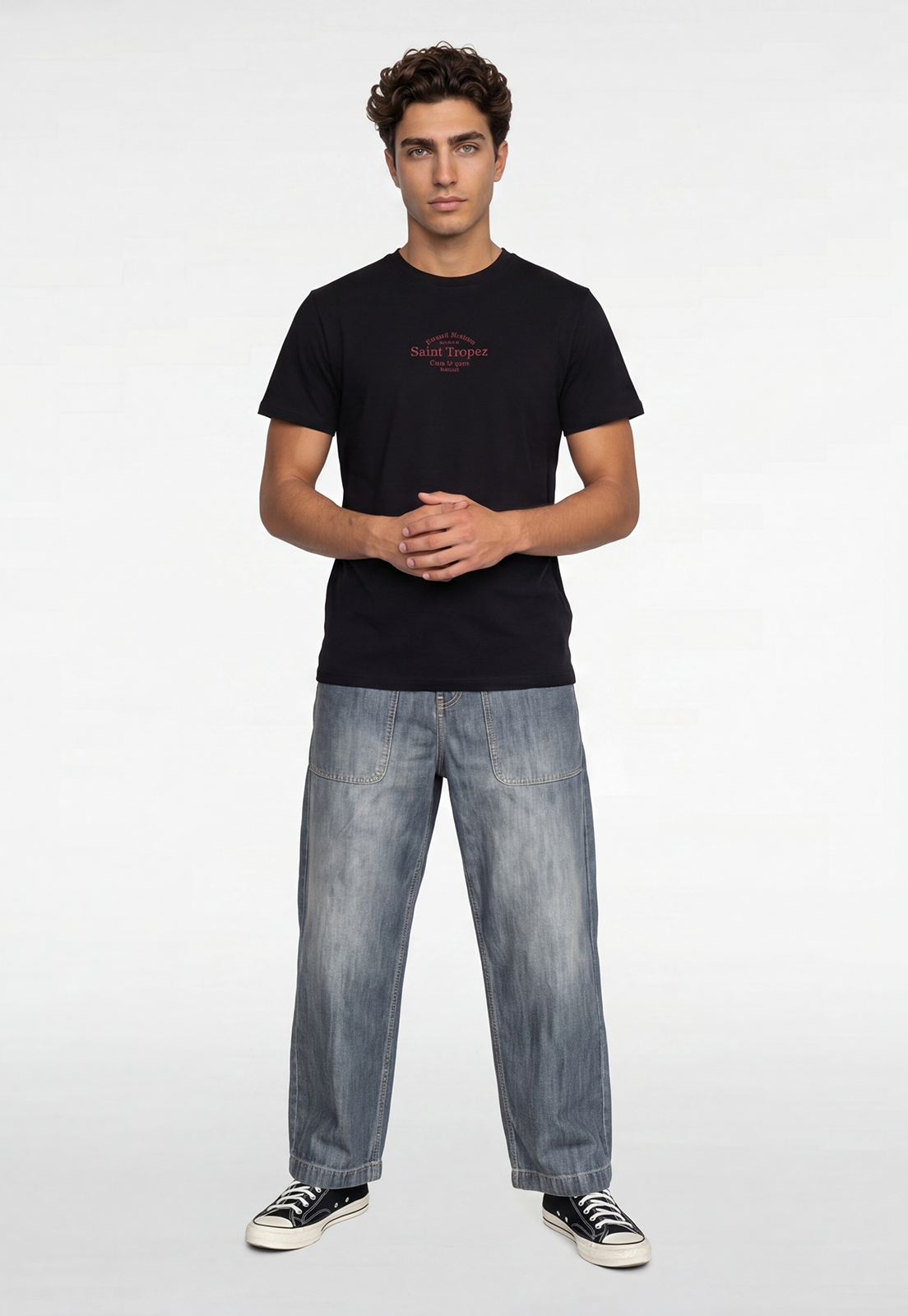 Polera Hombre Saint Tropez Negro 2