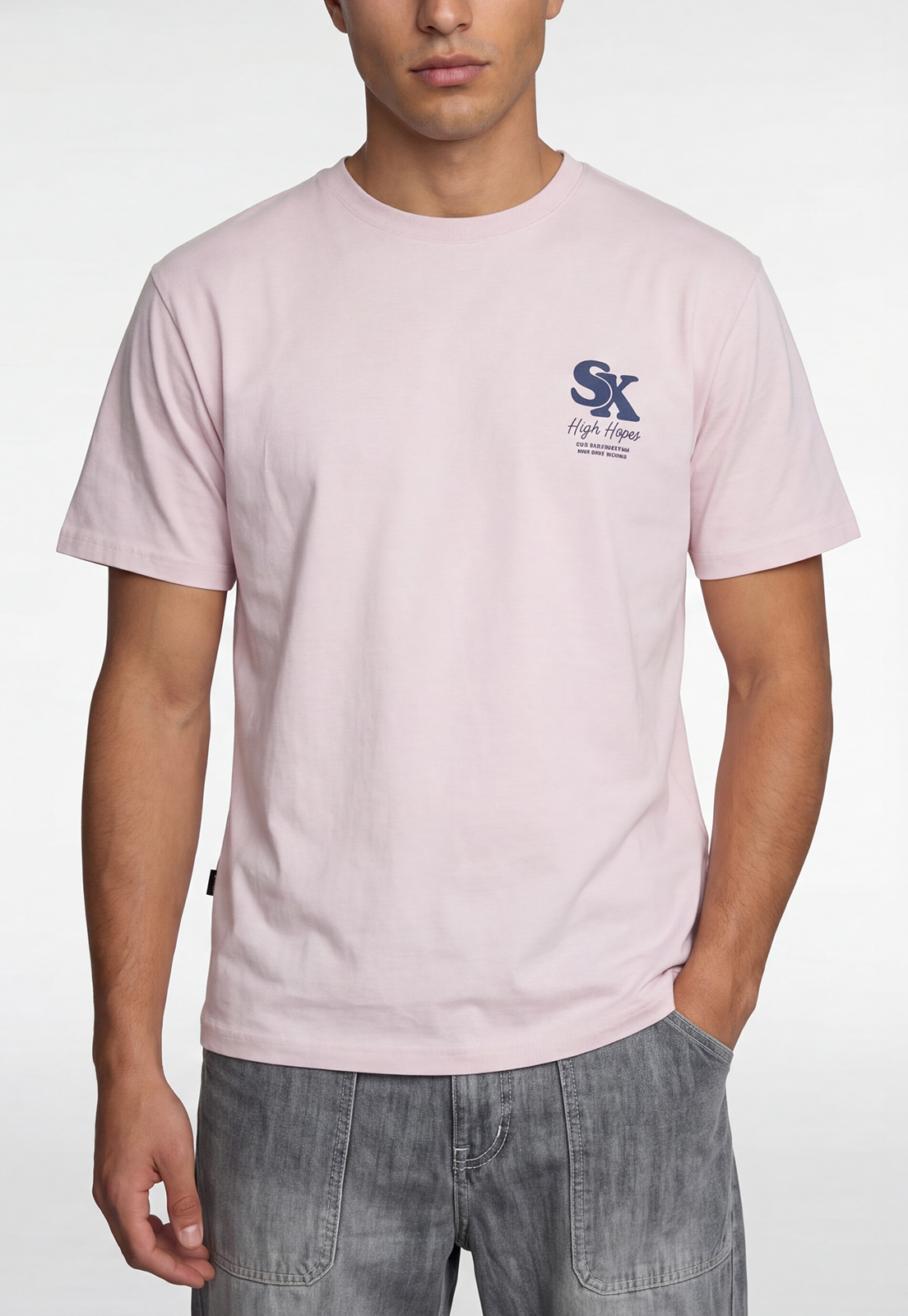 Polera Hombre Print SX Rosado 3