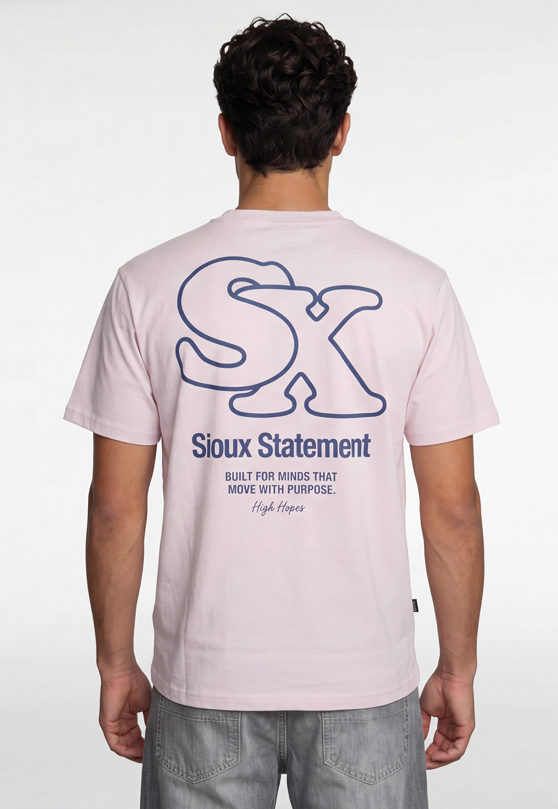 Polera Hombre Print SX Rosado 4