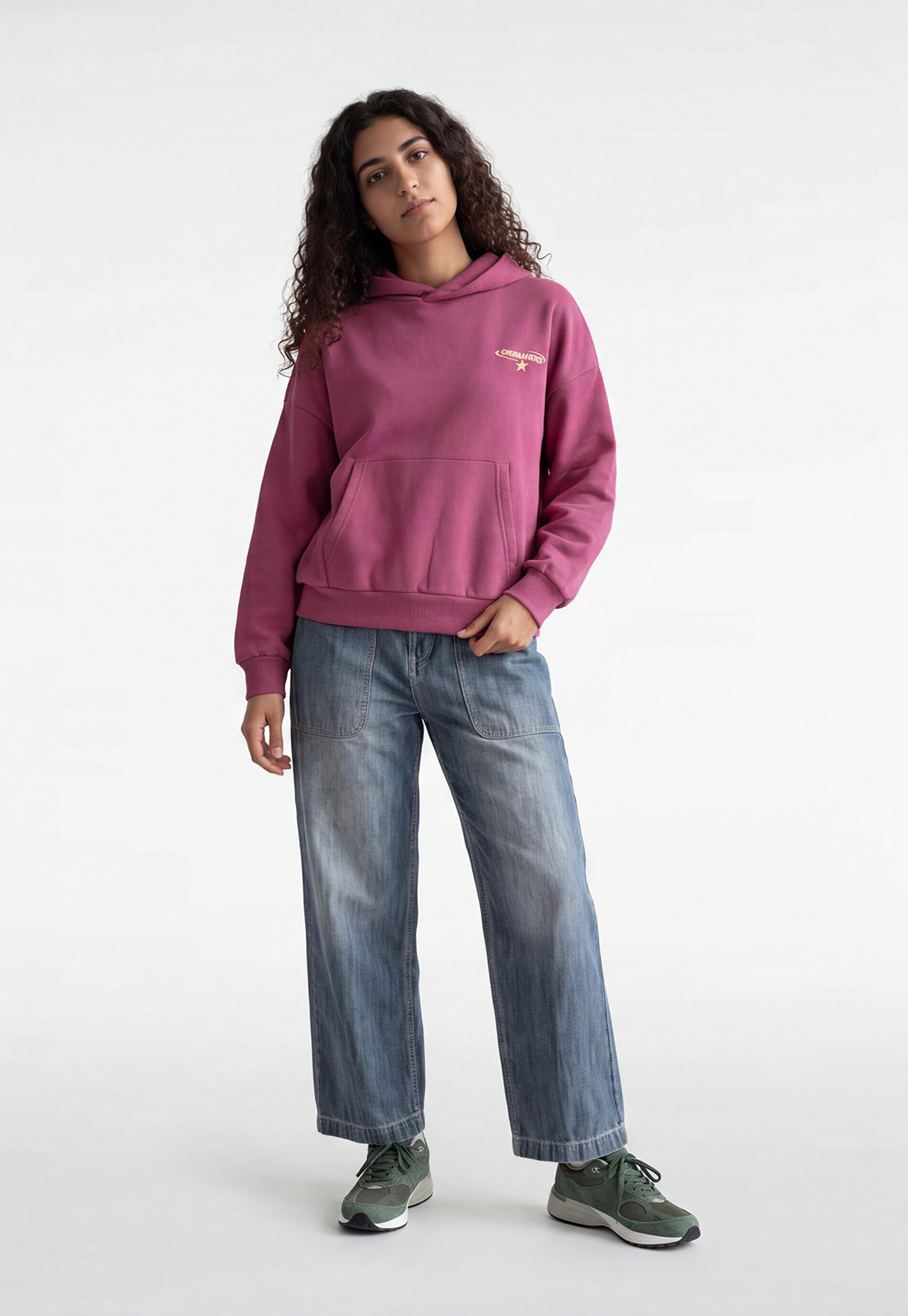 Polerón Mujer Estampado Pink Rosado 2