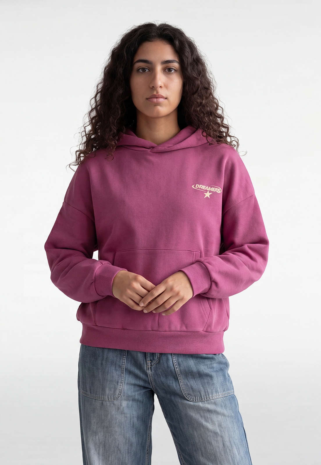 Polerón Mujer Estampado Pink Rosado 1