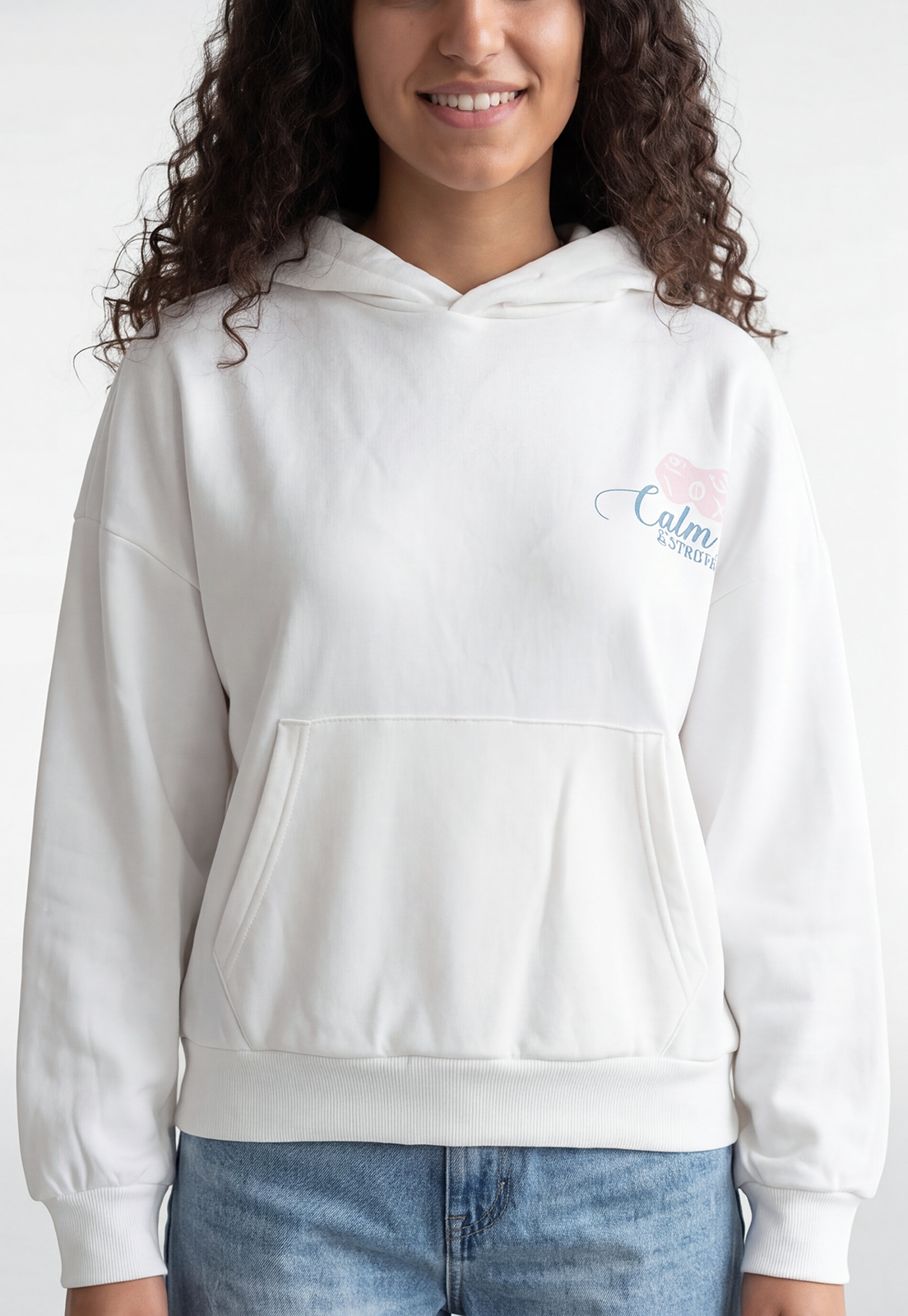 Polerón Mujer Estampado Pink Crudo 3