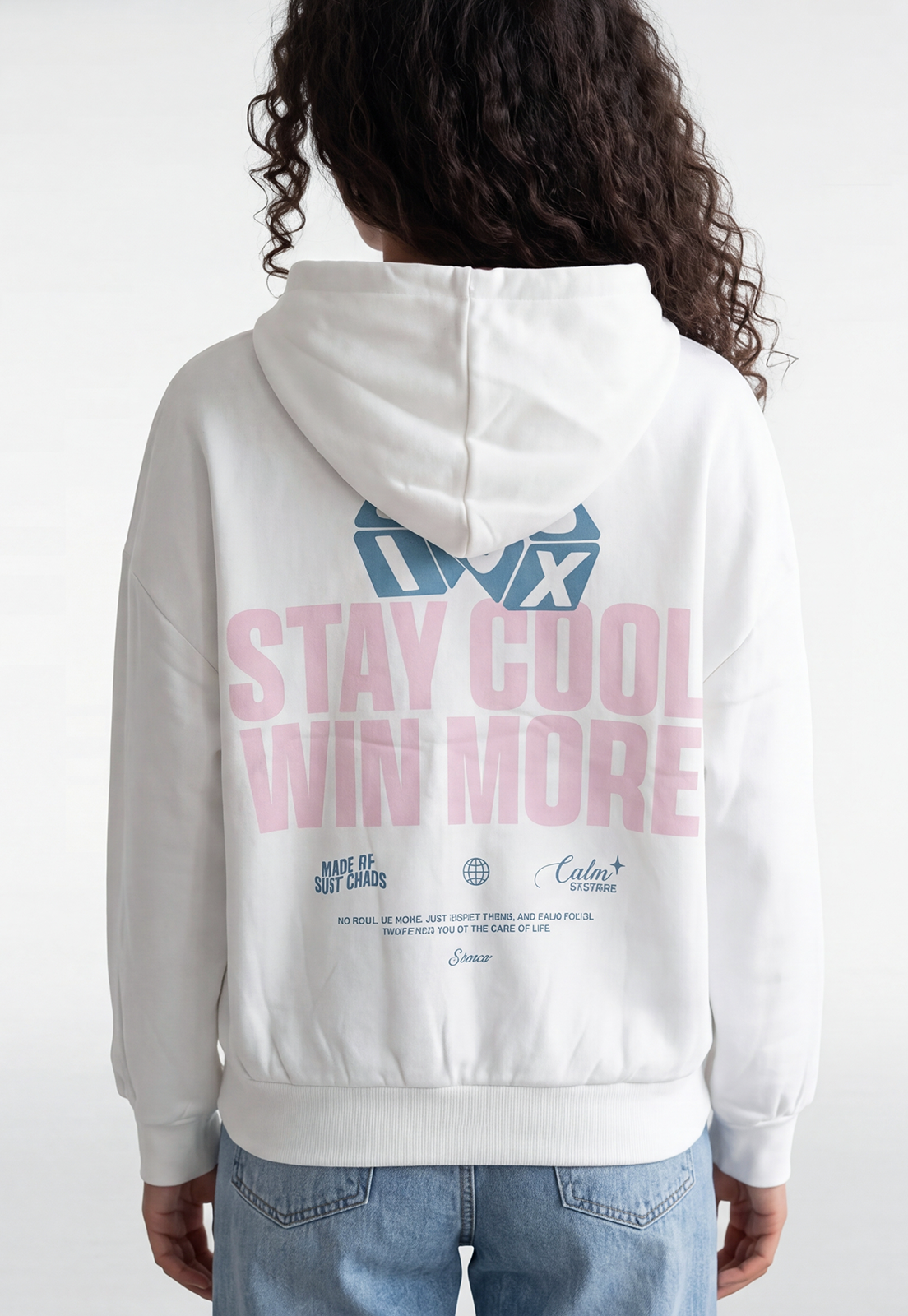 Polerón Mujer Estampado Pink Crudo 4