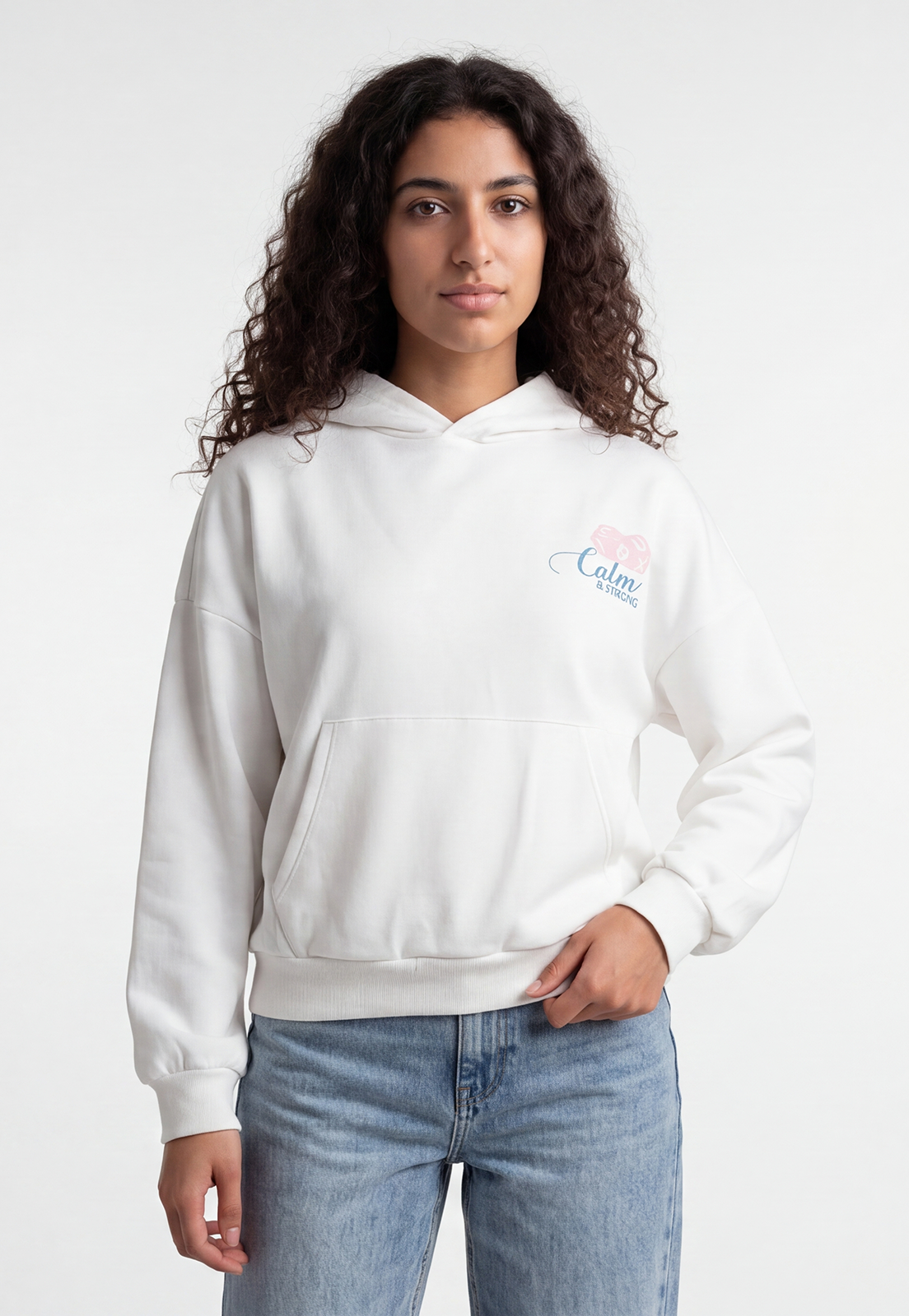 Polerón Mujer Estampado Pink Crudo 1