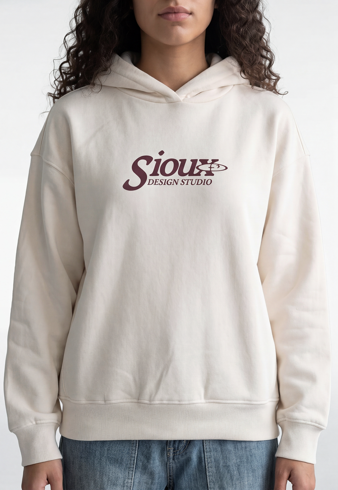 Polerón Mujer Hoodie Stars Back Crudo 3