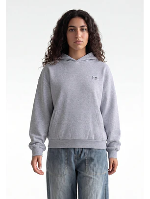 Polerón Mujer Hoodie Stars Back Gris