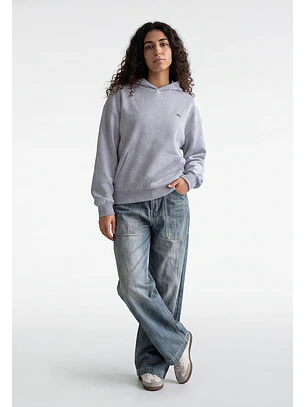 Polerón Mujer Hoodie Stars Back Gris