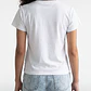 Polera Mujer Texto Bordado Y Flock Blanco - Miniatura 4