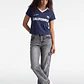 Polera Mujer Con Cuello Azul - Miniatura 4