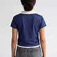 Polera Mujer Con Cuello Azul - Miniatura 3